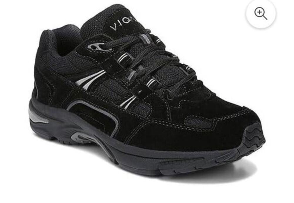 Vionic Women's 23 Walk Classic Walker Podiatry Approved Black Suede Size 8